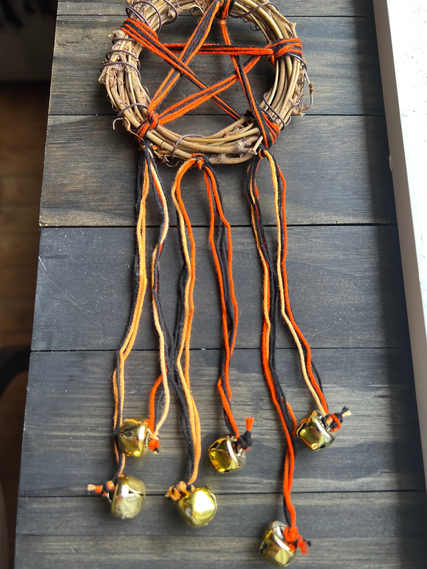 Halloween witch bells with gold bells