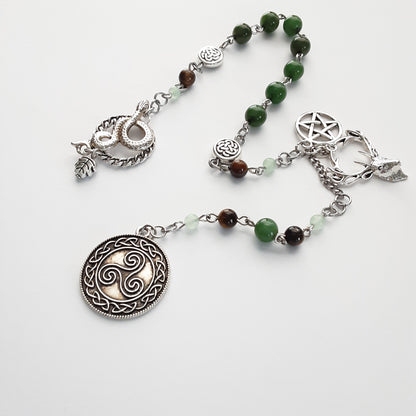 Cernunnos Prayer Beads Celtic God of Nature and Fertility