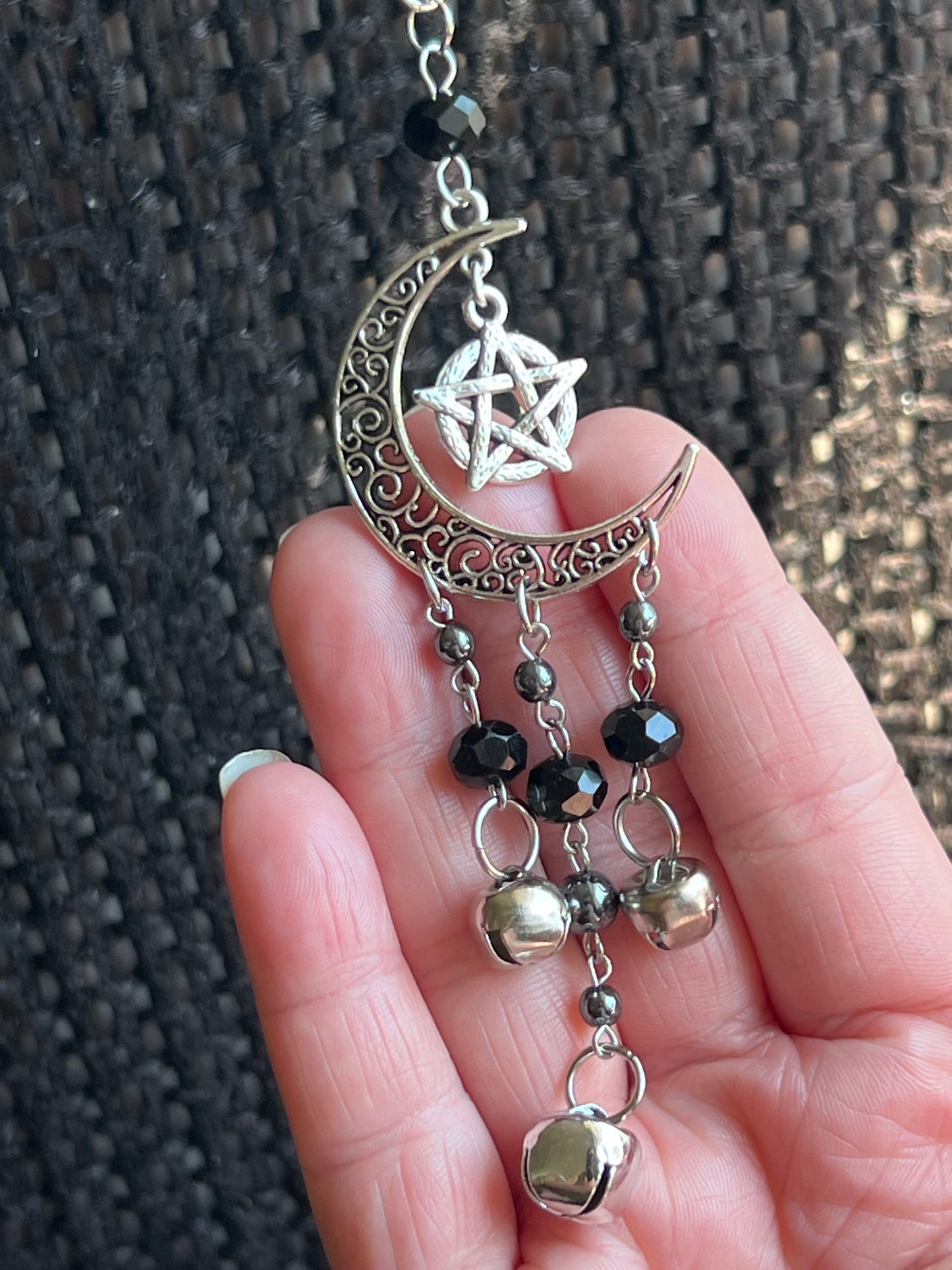 Hematite witch bells