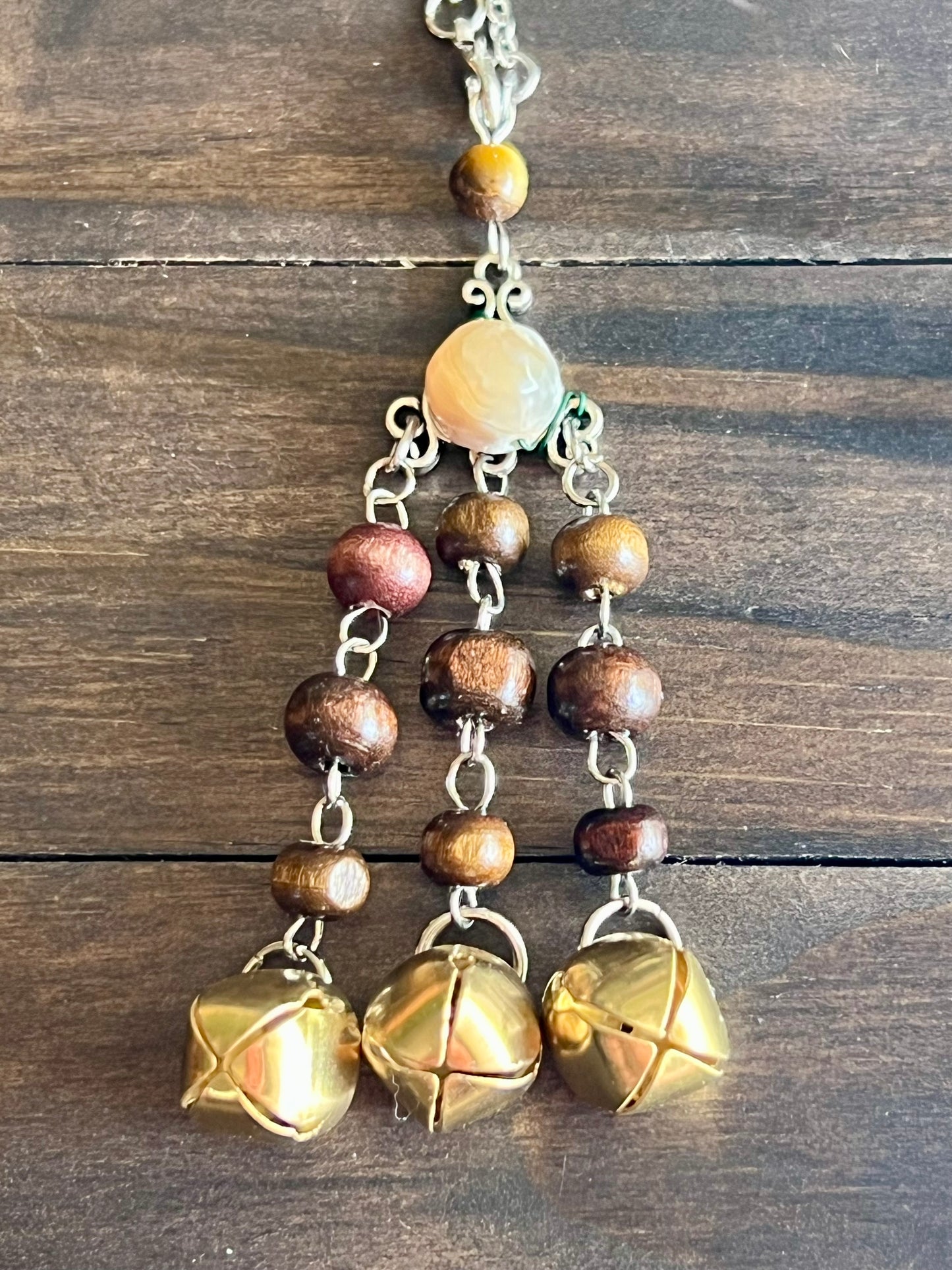 Brown beaded witch bells