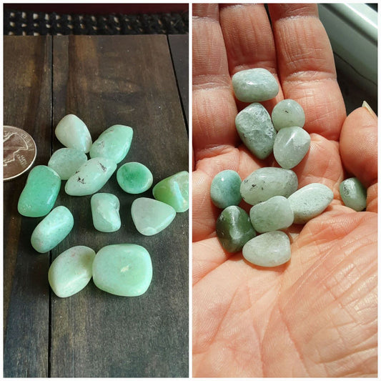 Aventurine gemstone tumbles