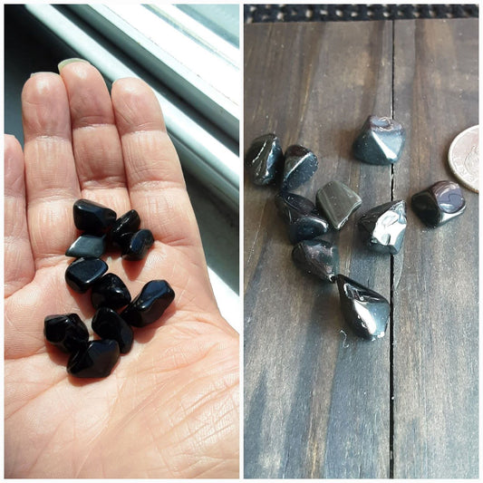 Obsidian tumbles