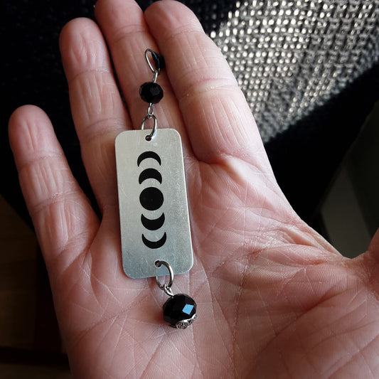 Moon phase car mirror hanger, please read