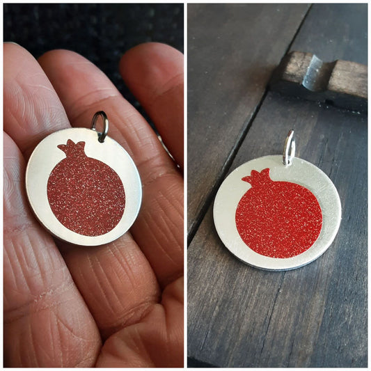 Pomegranate pendant, please read