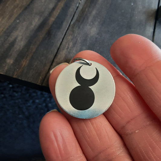 Horned God pendant for Cernunnos, please read