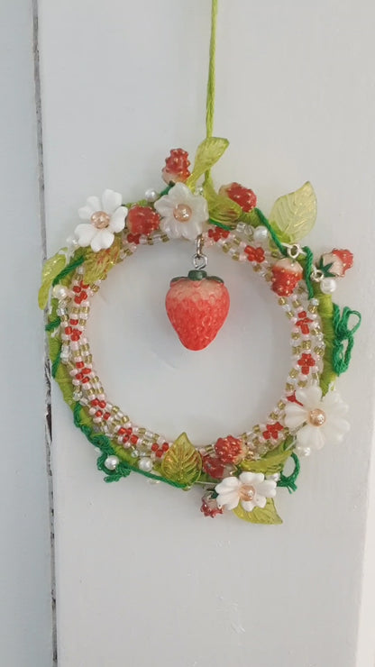 Strawberry wall hanging
