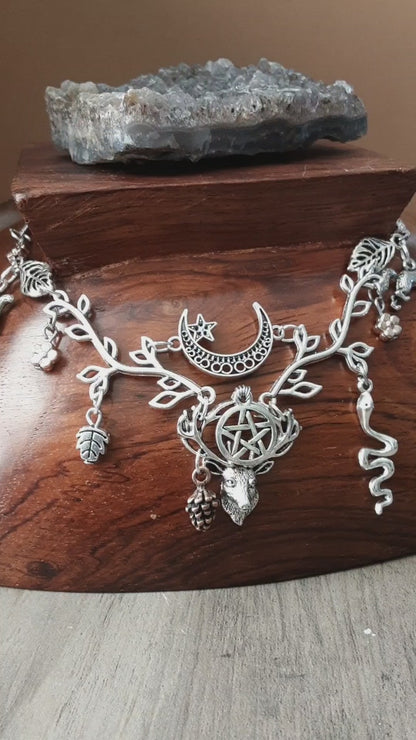 Cernunnos Necklace Lord of Wild Things Pagan Jewelry