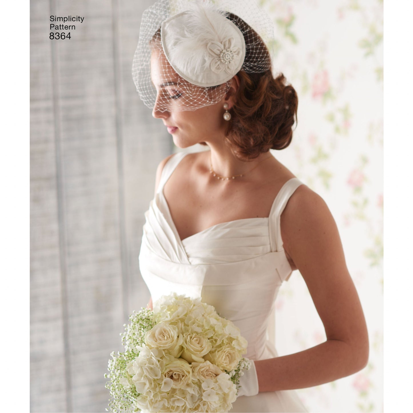 Wedding DIY sewing pattern,Bridal Simplicity Pattern 8364 Misses&#39; Cover-ups, Fascinator, and Hat