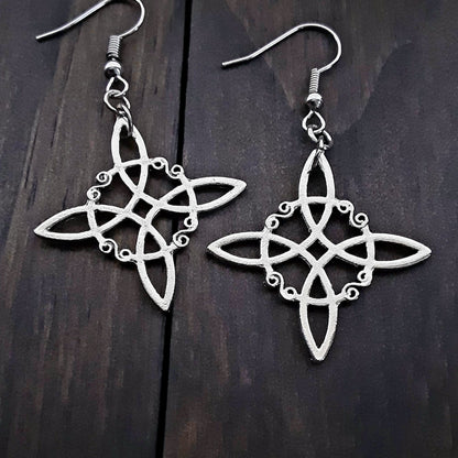 Witch knot protection charm earrings