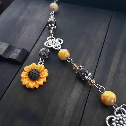 Sunflower necklace Fairy core Adjustable Plus Size Choker